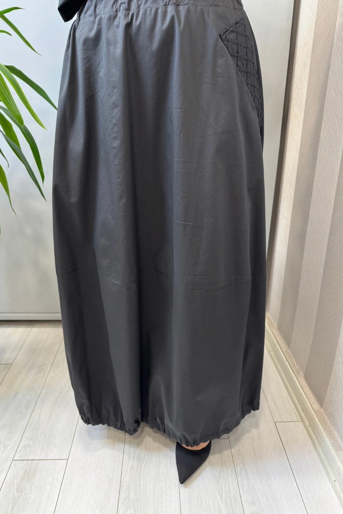 Misswhence Fermuar Detaylı Ceket Etek Takım Siyah 39307