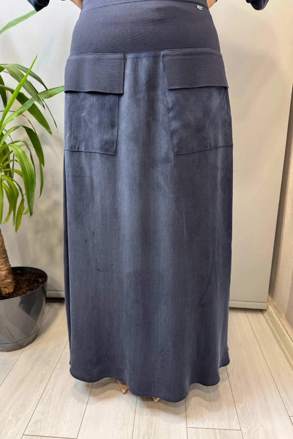 Miss Dalida Balon Cupro Kollu Triko Takım Lacivert T26Y-6034 (T26Y-2018)