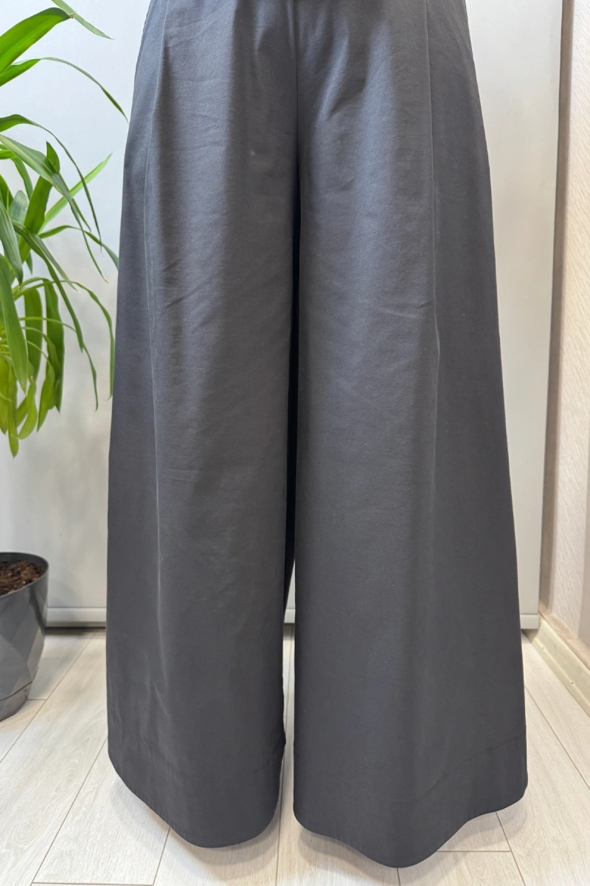 Clande Bol Paça Palazzo Pantolon Siyah 2601-1013