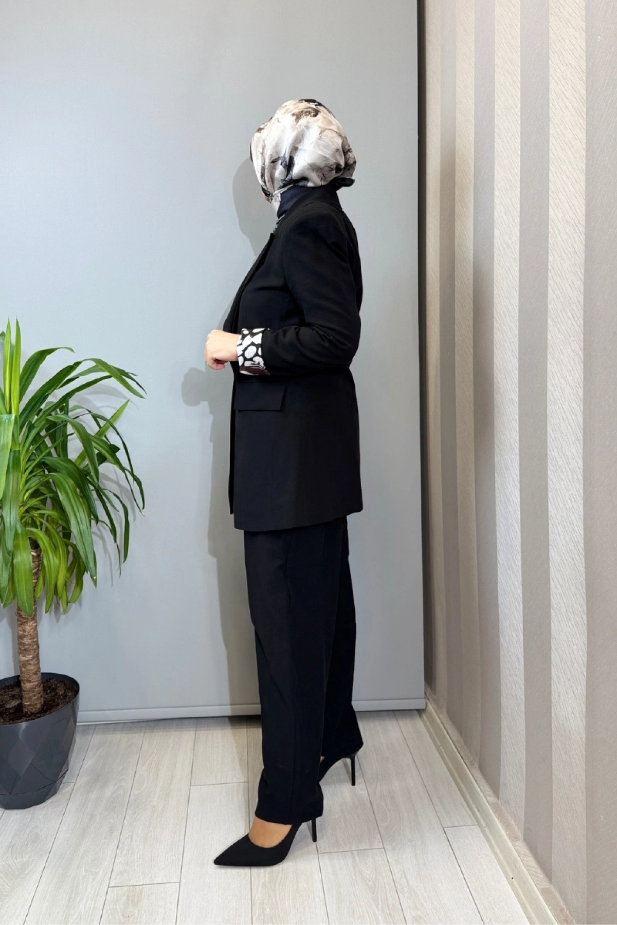 Almarwah Ceket Pantolon Takım Siyah 202935