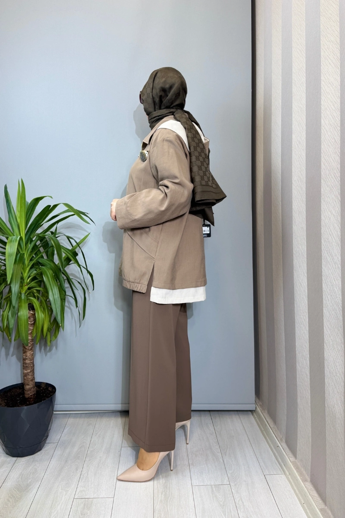 Ghisa Kirpi Aksesuar Detaylı Ceket Vizon 3610C3299