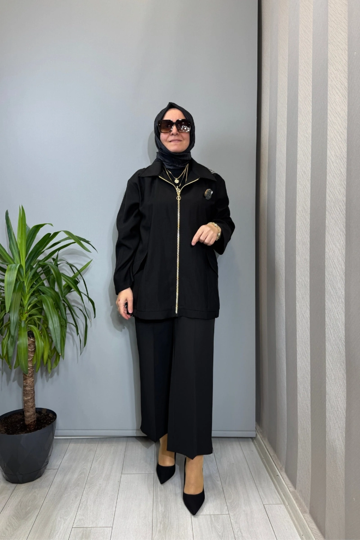 Ghisa Kirpi Aksesuar Detaylı Ceket Siyah 3610C3299