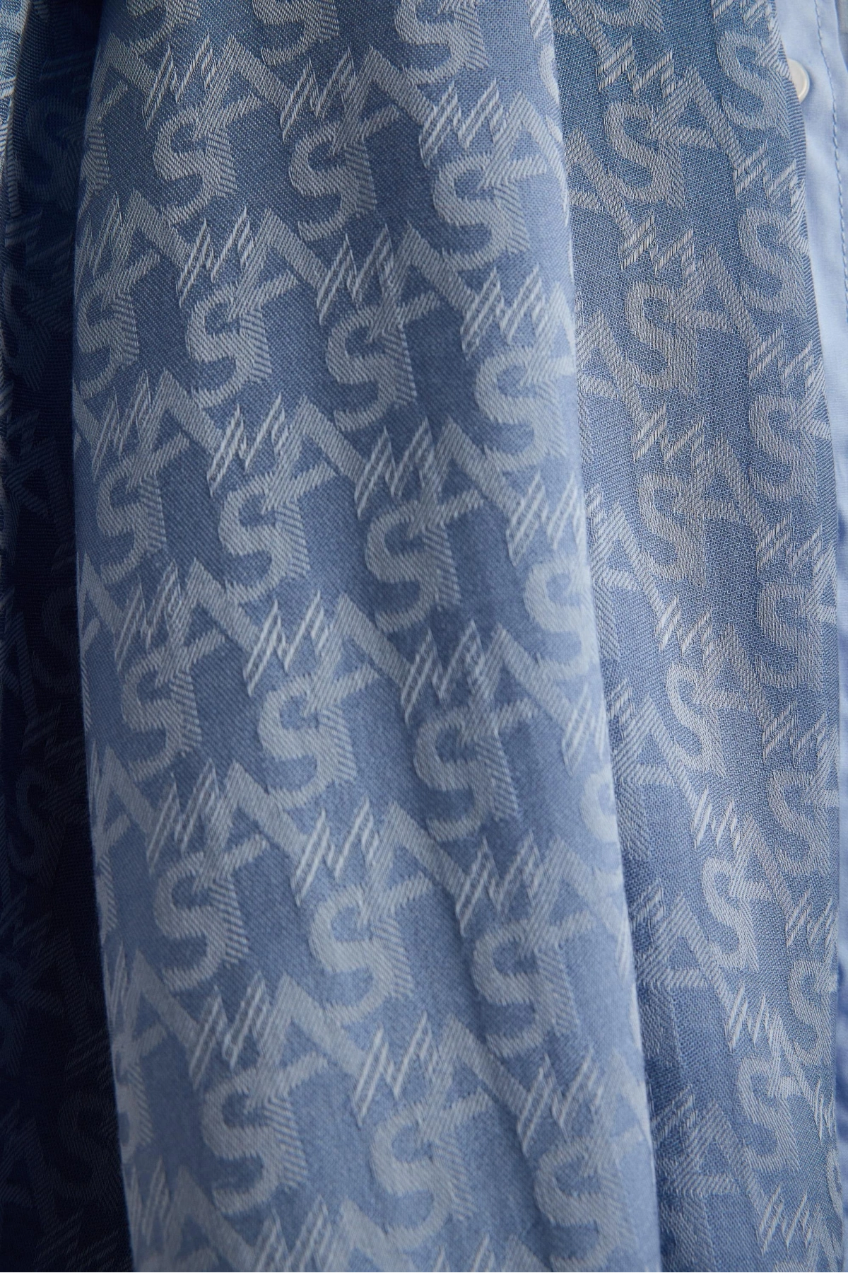 Maisa REMZ İPEK PAMUK TENSEL ŞAL 70*190 CM - MAVİ