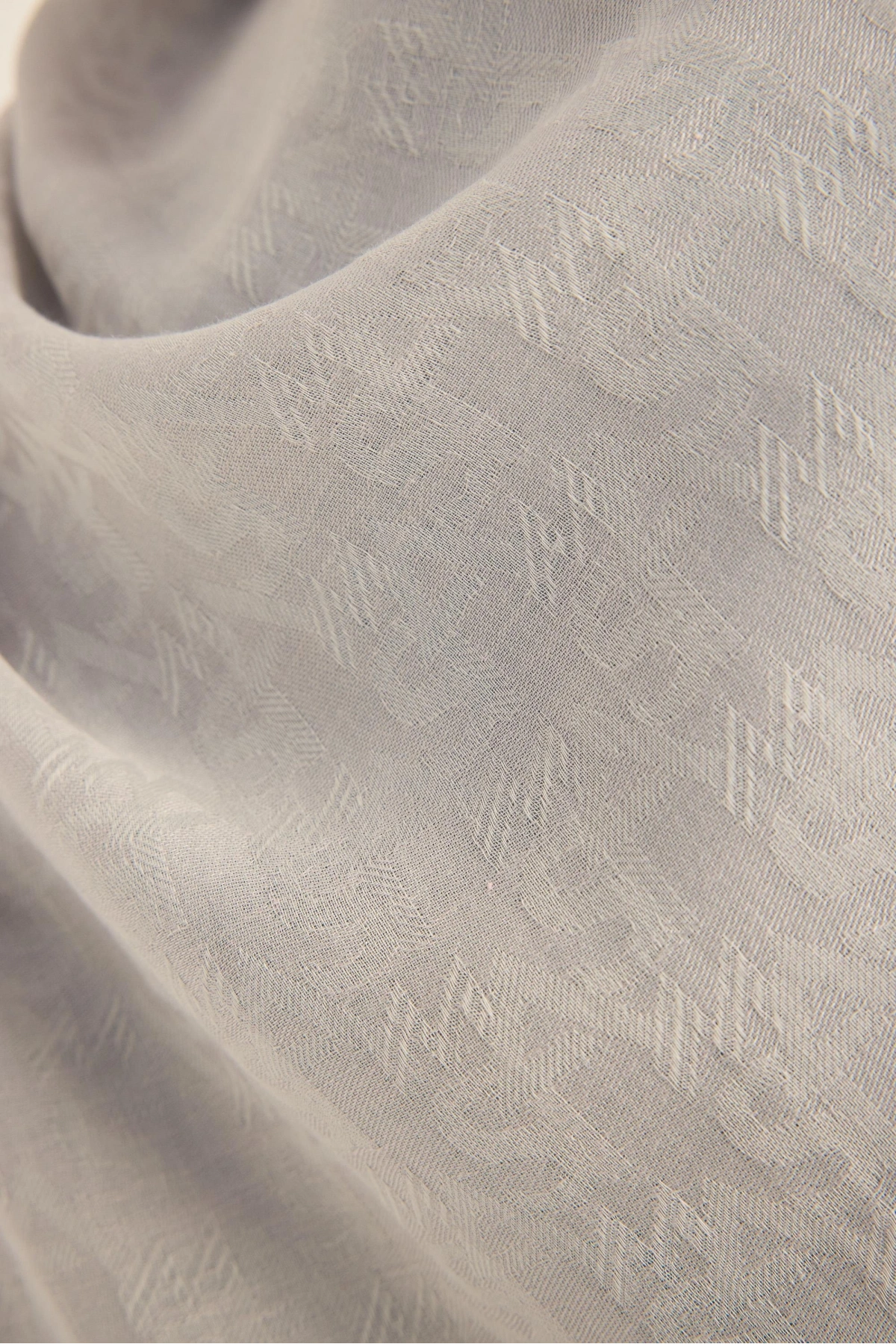 Maisa REMZ İPEK PAMUK TENSEL ŞAL 70*190 CM - AÇIK GRİ