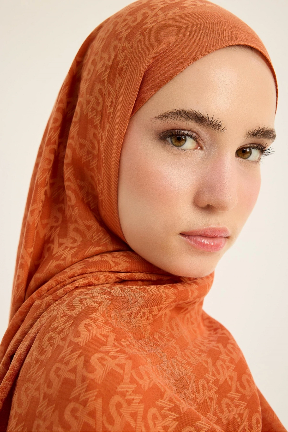 Maisa REMZ İPEK PAMUK TENSEL ŞAL 70*190 CM - TABA