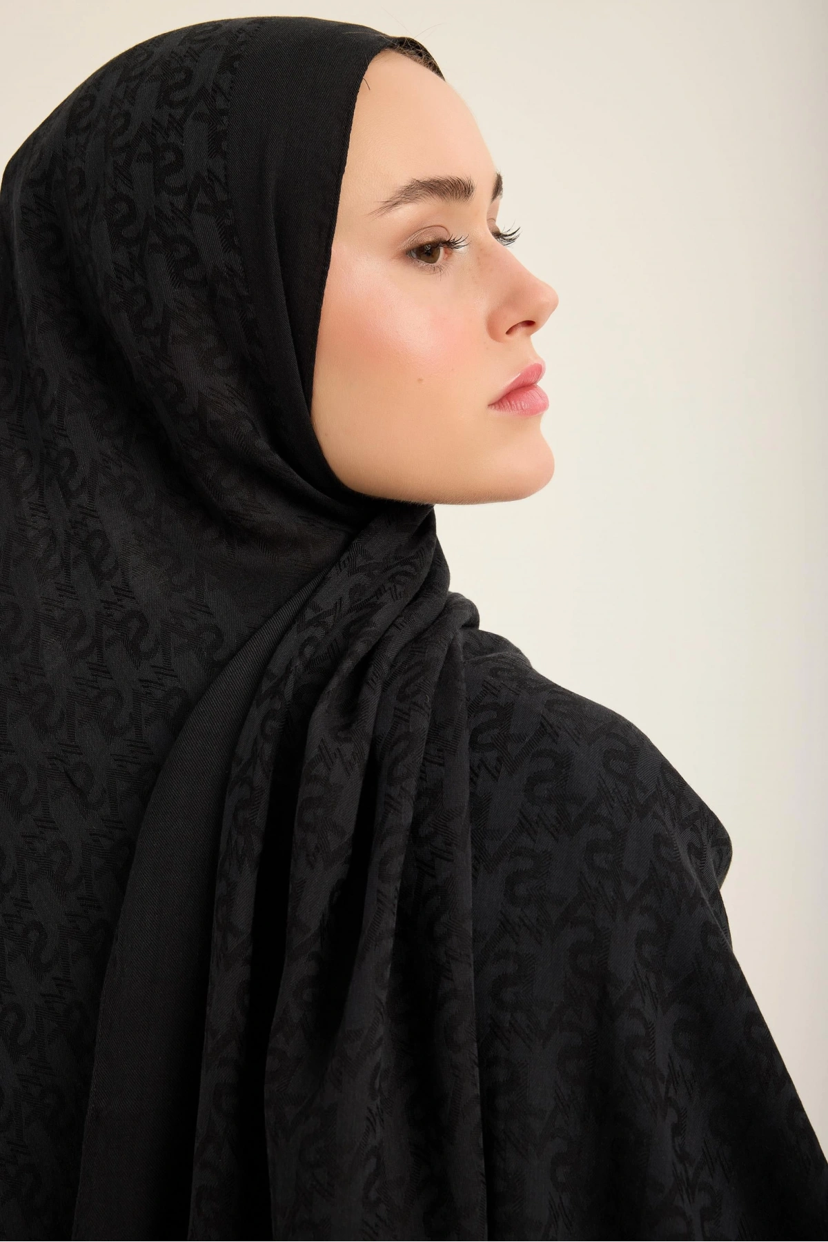 Maisa REMZ İPEK PAMUK TENSEL ŞAL 70*190 CM - SİYAH