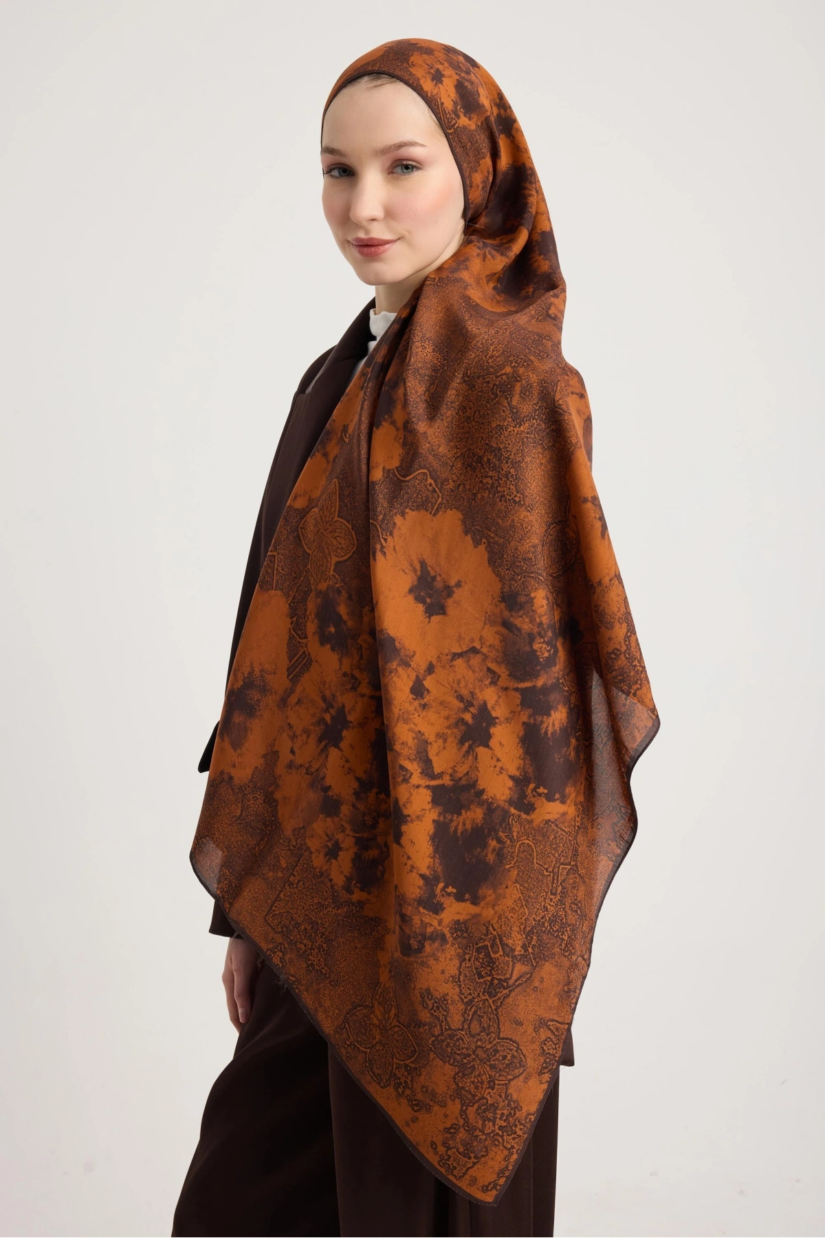 Maisa GÜLRUH FLOŞ VİSKON ŞAL 70*190 CM - TABA