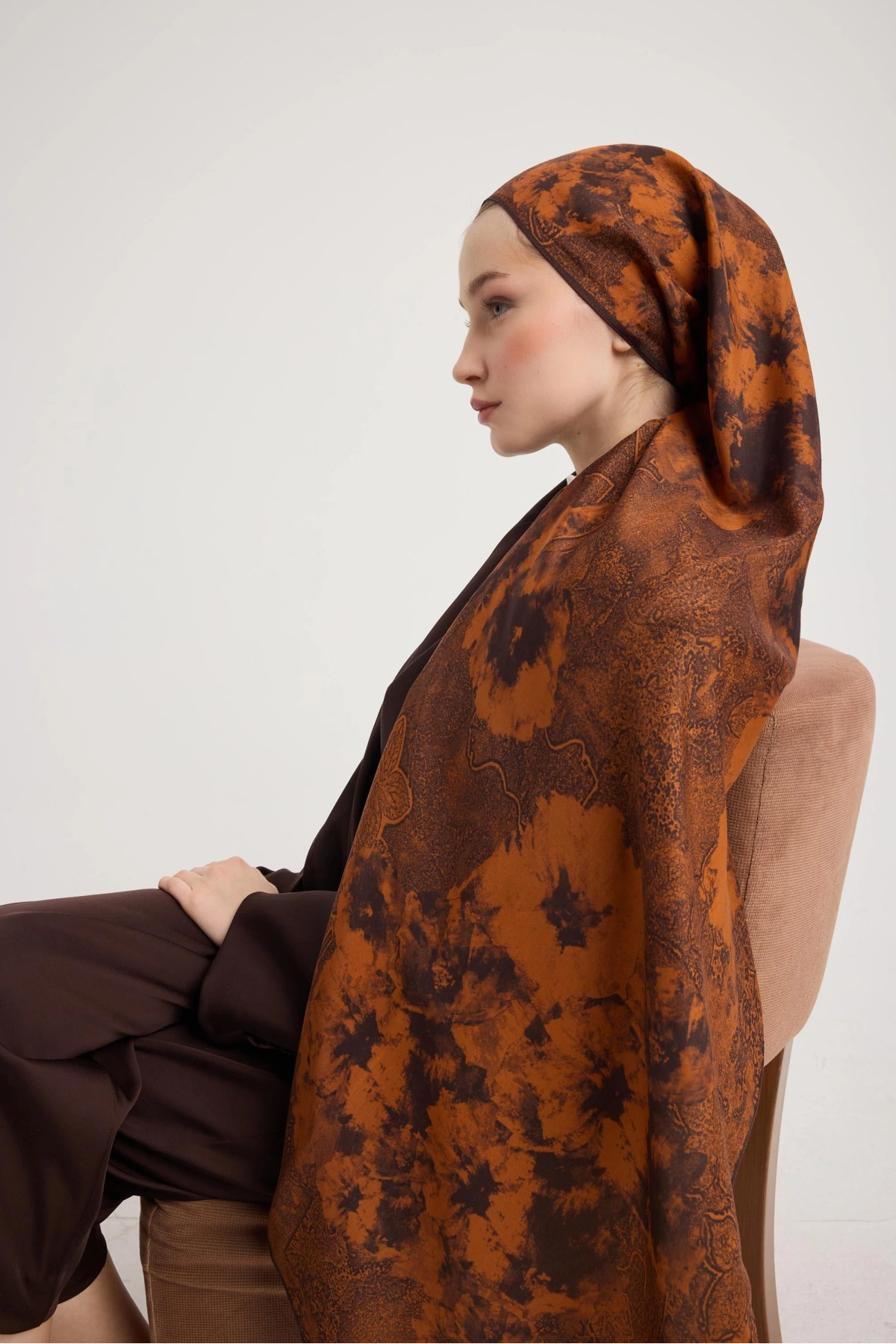 Maisa GÜLRUH FLOŞ VİSKON ŞAL 70*190 CM - TABA