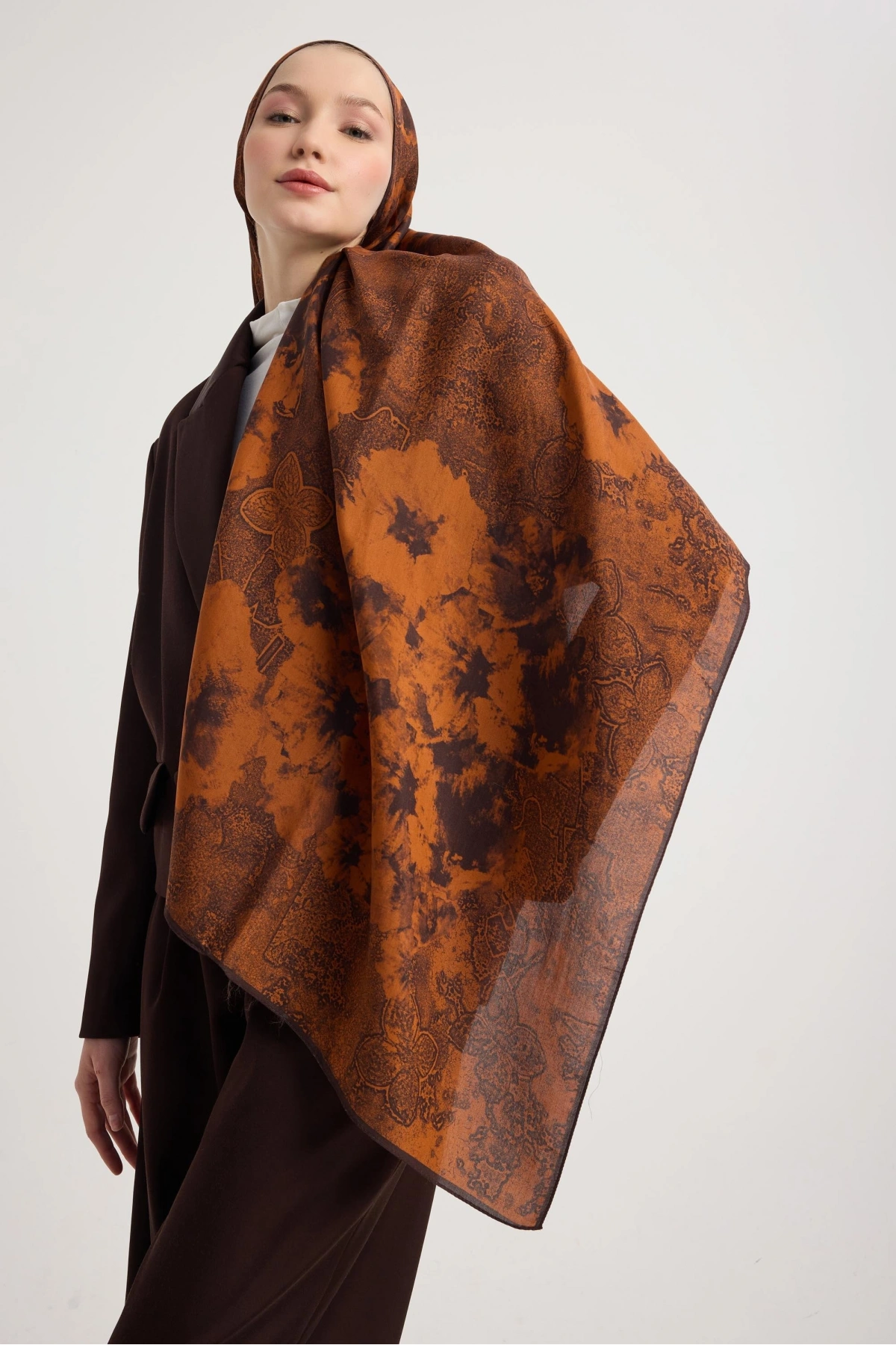 Maisa GÜLRUH FLOŞ VİSKON ŞAL 70*190 CM - TABA