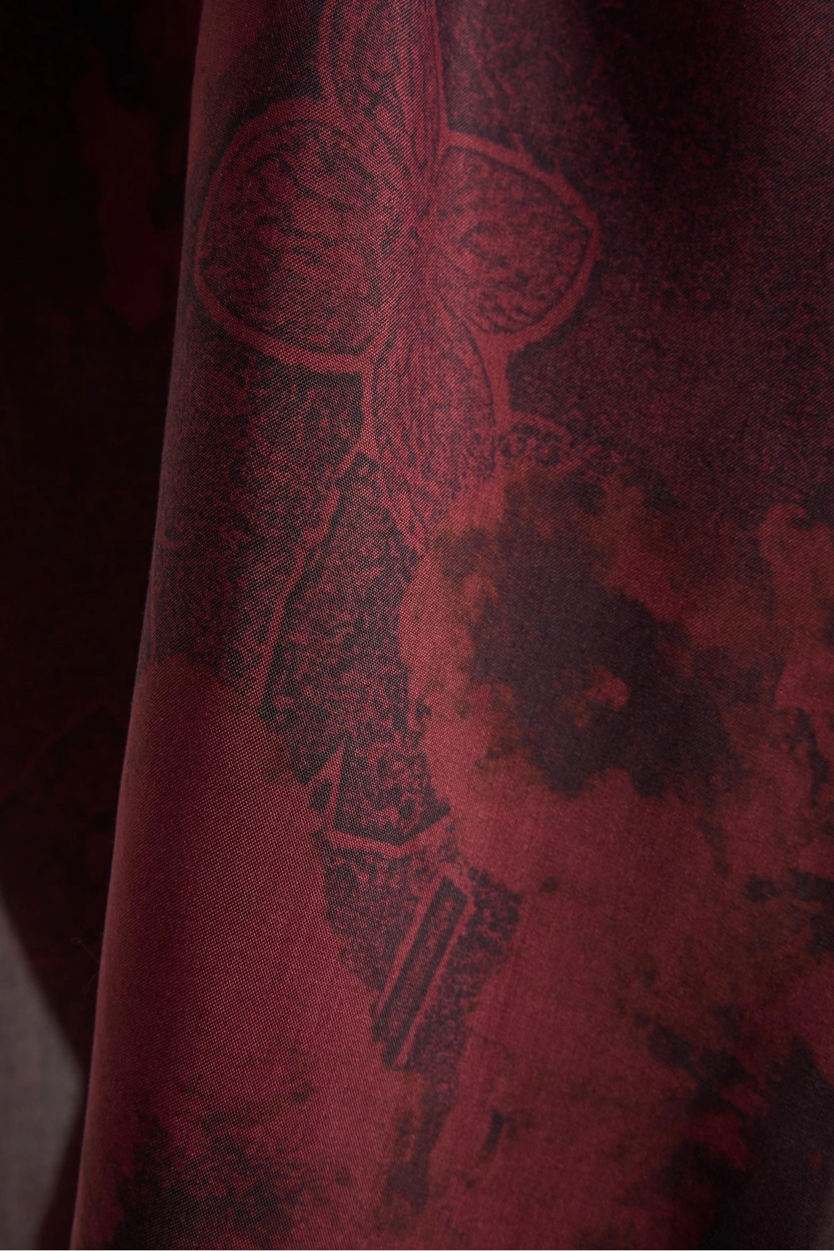 Maisa GÜLRUH FLOŞ VİSKON ŞAL 70*190 CM - MÜRDÜM