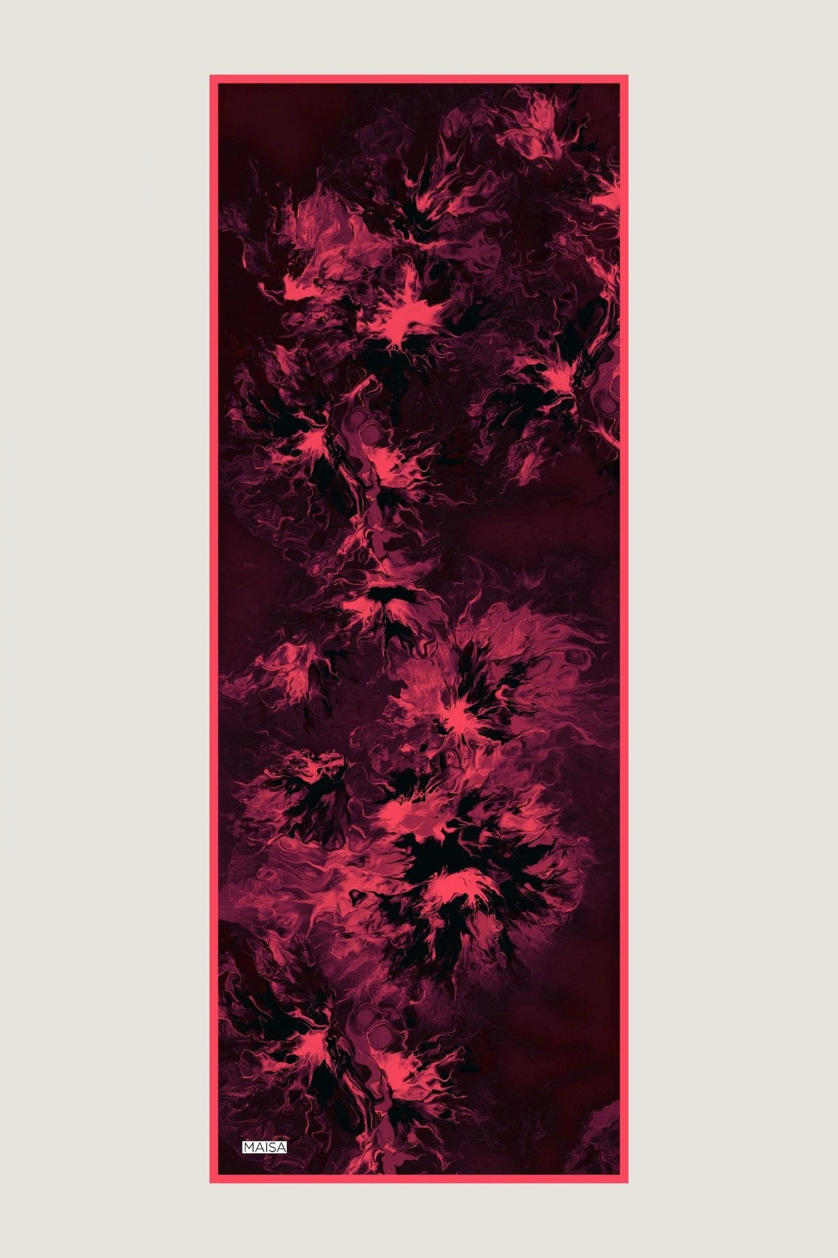 Maisa SABA FLOŞ VİSKON ŞAL 70*190 CM - MÜRDÜM