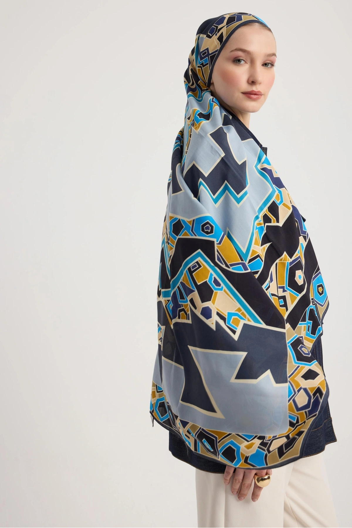 Maisa ALEV FLOŞ VİSKON ŞAL 70*190 CM - SİYAH