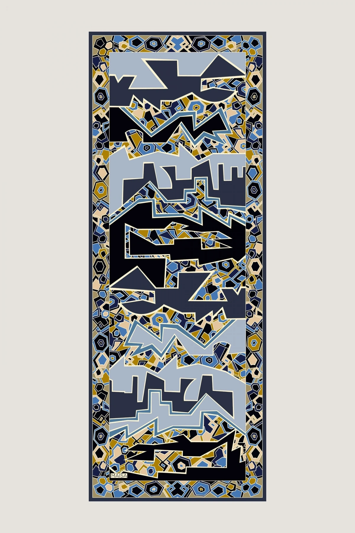 Maisa ALEV FLOŞ VİSKON ŞAL 70*190 CM - SİYAH