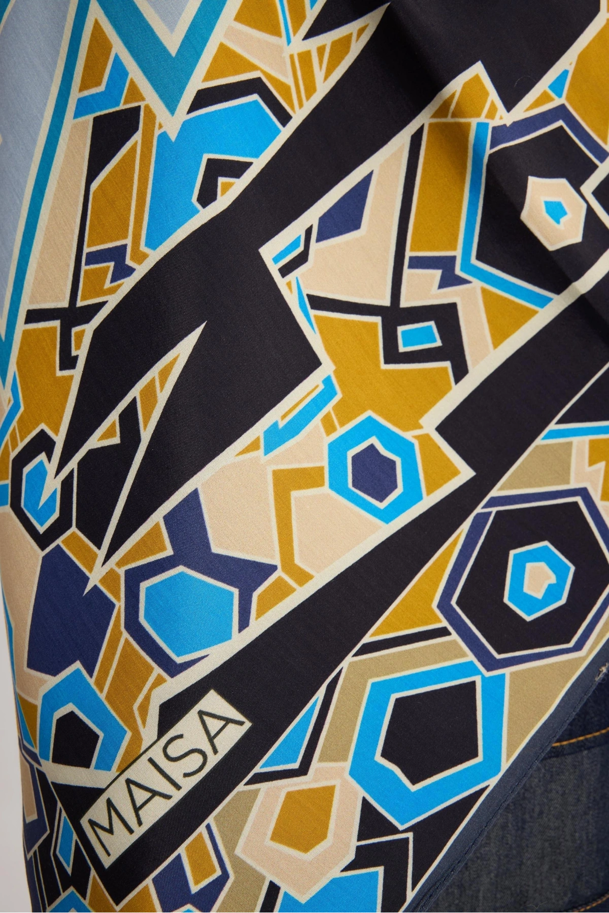 Maisa ALEV FLOŞ VİSKON ŞAL 70*190 CM - SİYAH