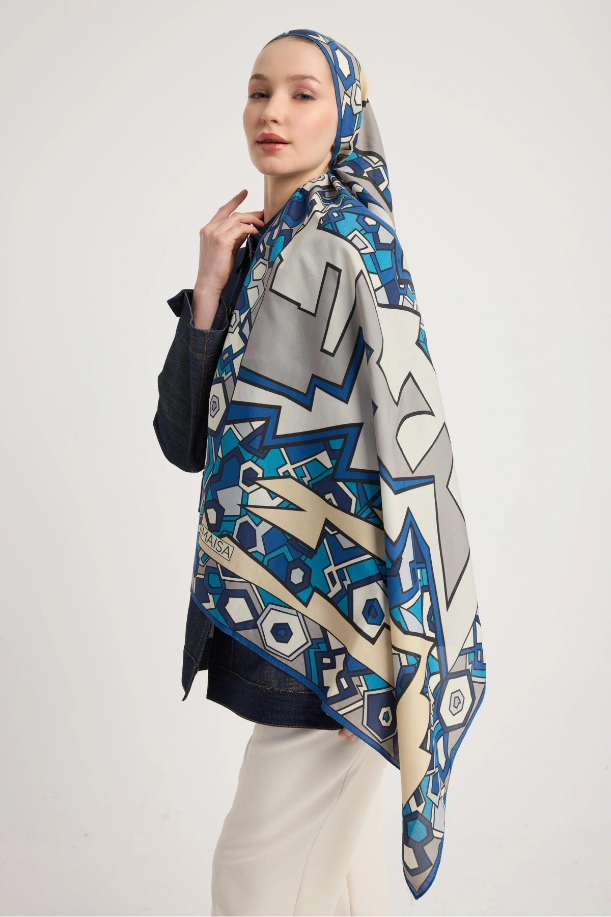 Maisa ALEV FLOŞ VİSKON ŞAL 70*190 CM - BEJ