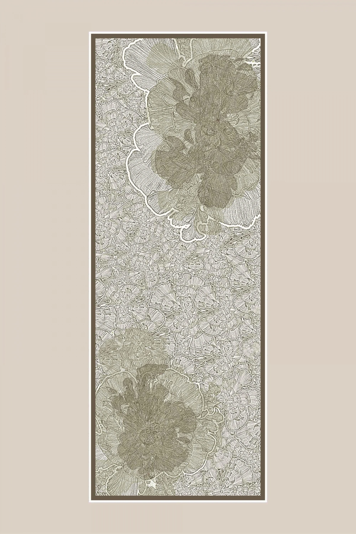 Maisa SEDEF FLOŞ VİSKON ŞAL 70*190 CM - BEJ