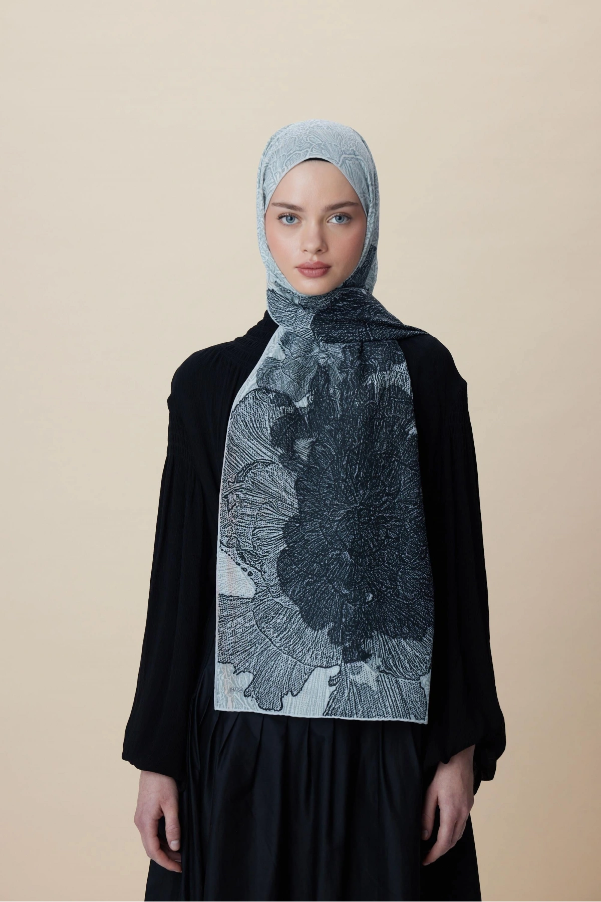 Maisa SEDEF FLOŞ VİSKON ŞAL 70*190 CM - EKRU