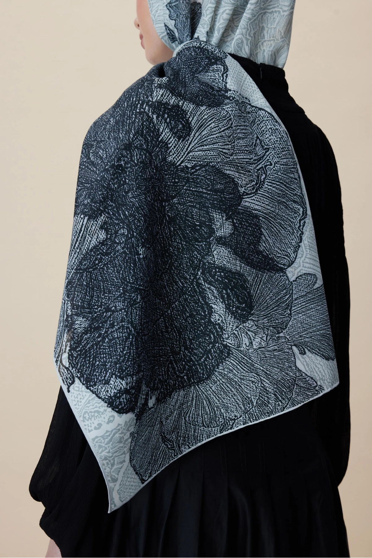 Maisa SEDEF FLOŞ VİSKON ŞAL 70*190 CM - EKRU