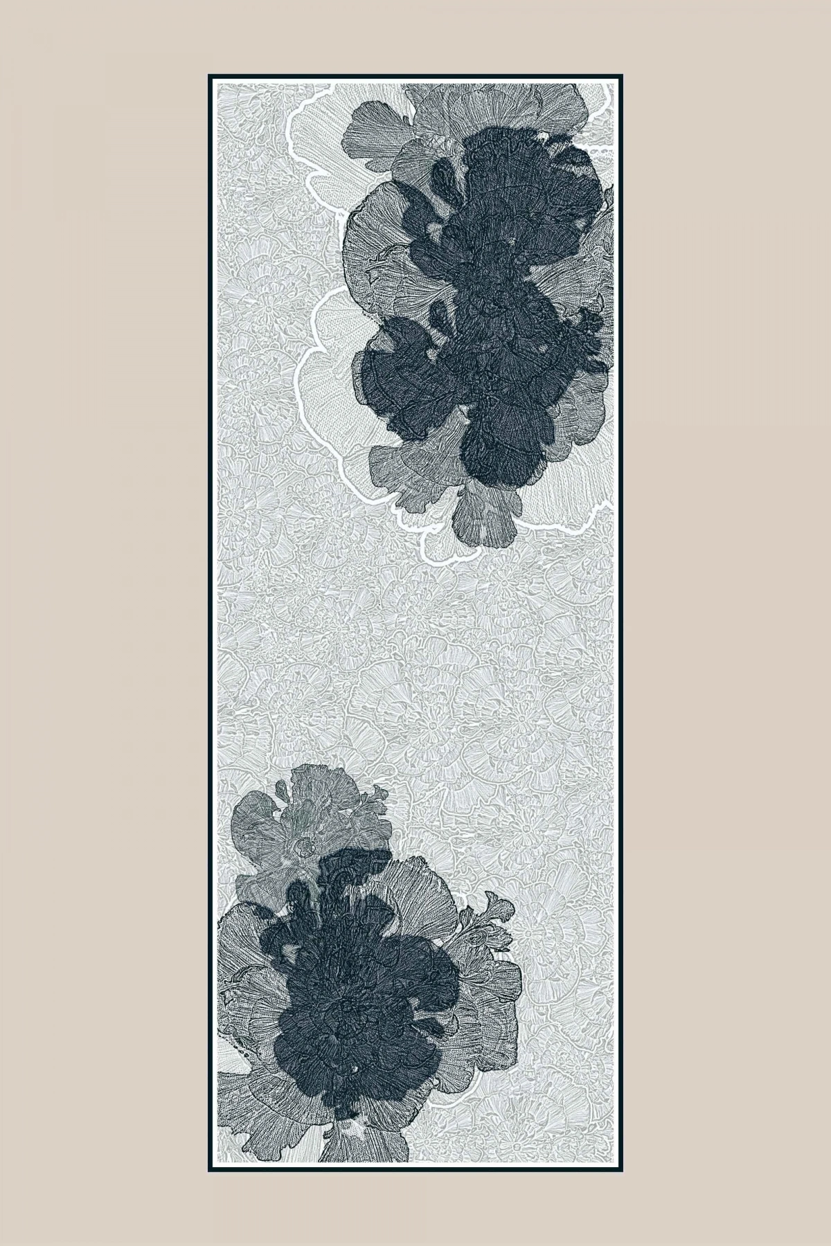 Maisa SEDEF FLOŞ VİSKON ŞAL 70*190 CM - EKRU