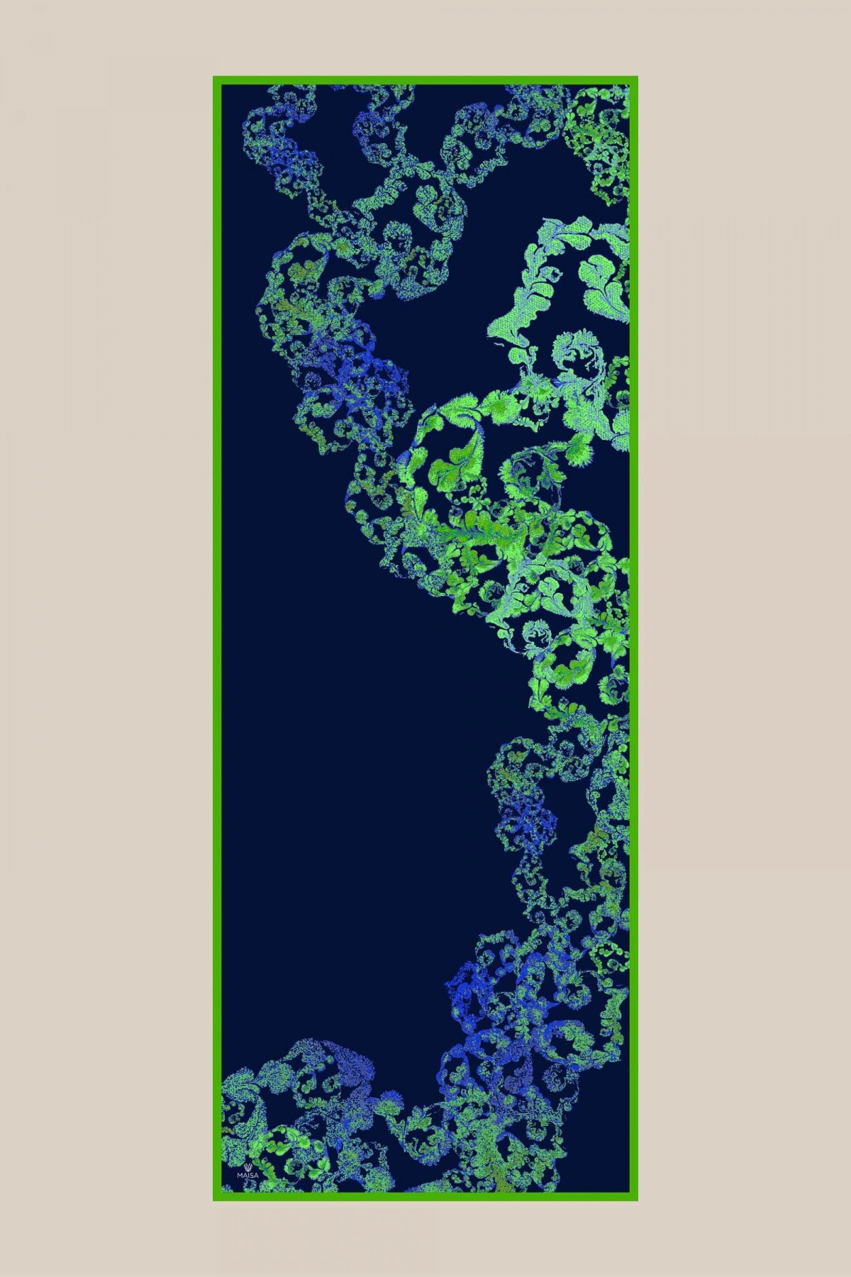 Maisa LAGÜN FLOŞ VİSKON ŞAL 70*190 CM - LACİVERT