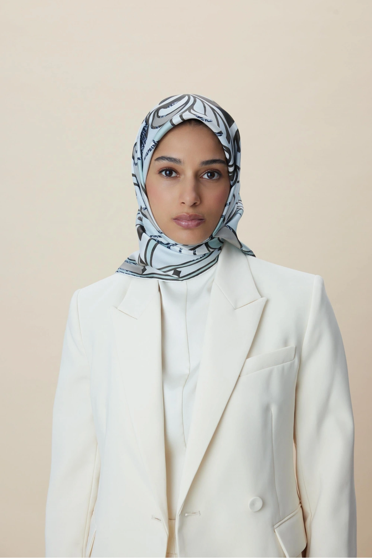 Maisa ATOL TİVİL İPEK EŞARP 90*90 CM - MİNT YEŞİLİ