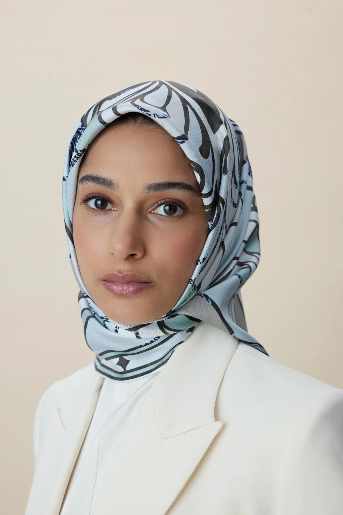 Maisa ATOL TİVİL İPEK EŞARP 90*90 CM - MİNT YEŞİLİ