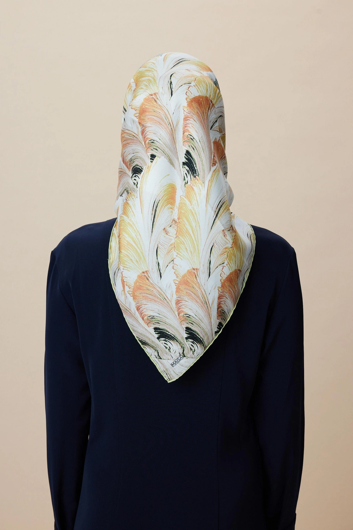 Maisa LUNA TİVİL İPEK EŞARP 90*90 CM - YEŞİL