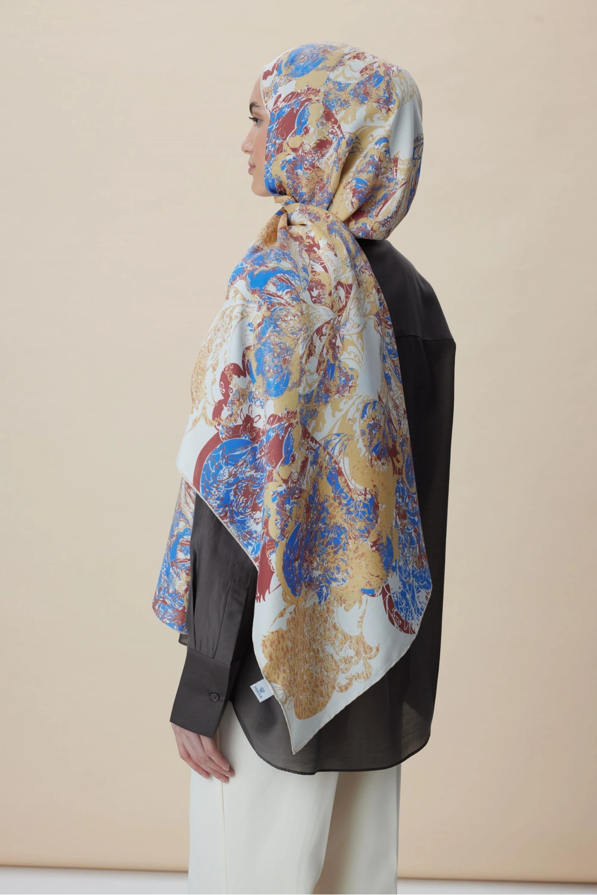 Maisa TUVANA PAMUK İPEK ŞAL 70*190 CM - BEJ