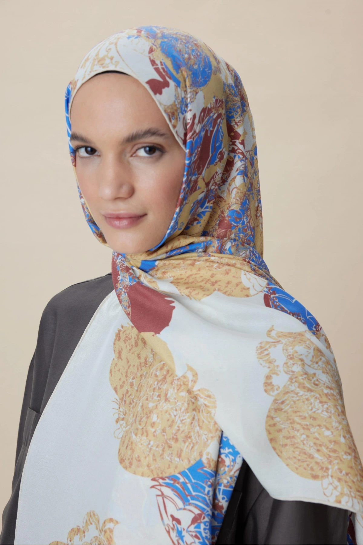 Maisa TUVANA PAMUK İPEK ŞAL 70*190 CM - BEJ