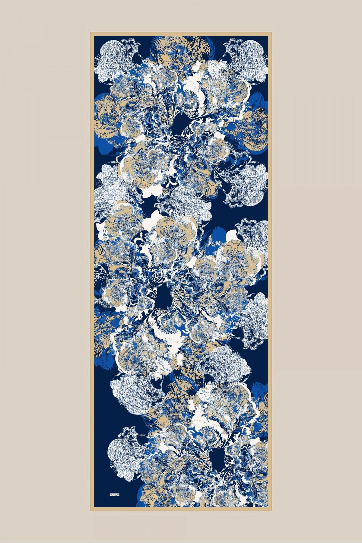 Maisa TUVANA PAMUK İPEK ŞAL 70*190 CM - MAVİ