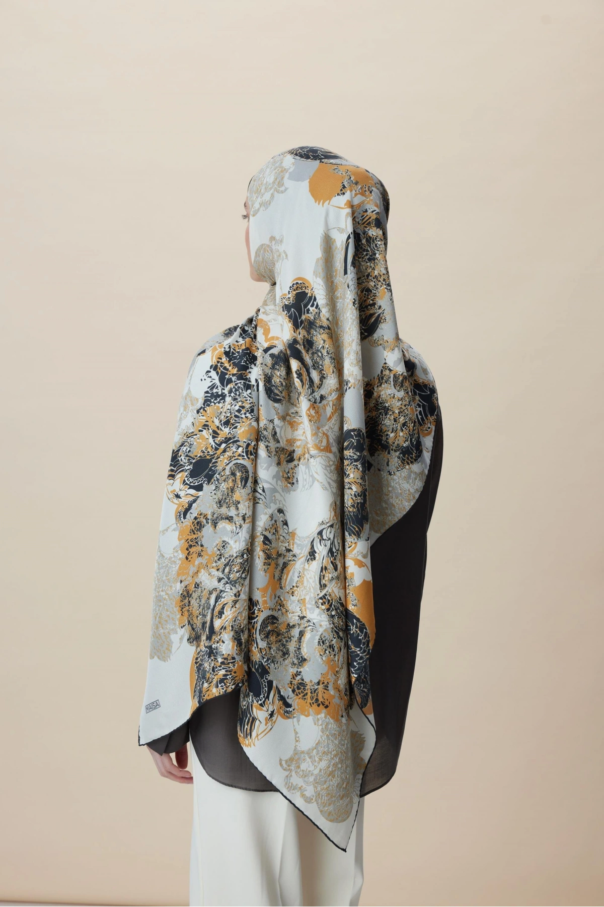 Maisa TUVANA PAMUK İPEK ŞAL 70*190 CM - TABA