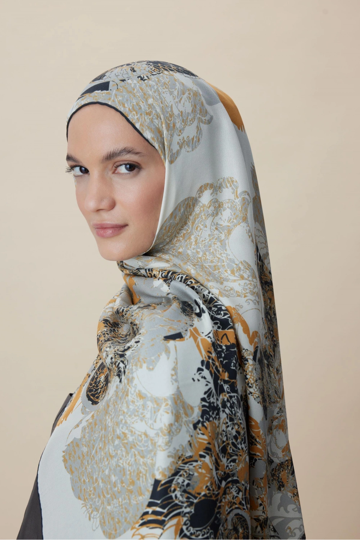 Maisa TUVANA PAMUK İPEK ŞAL 70*190 CM - TABA