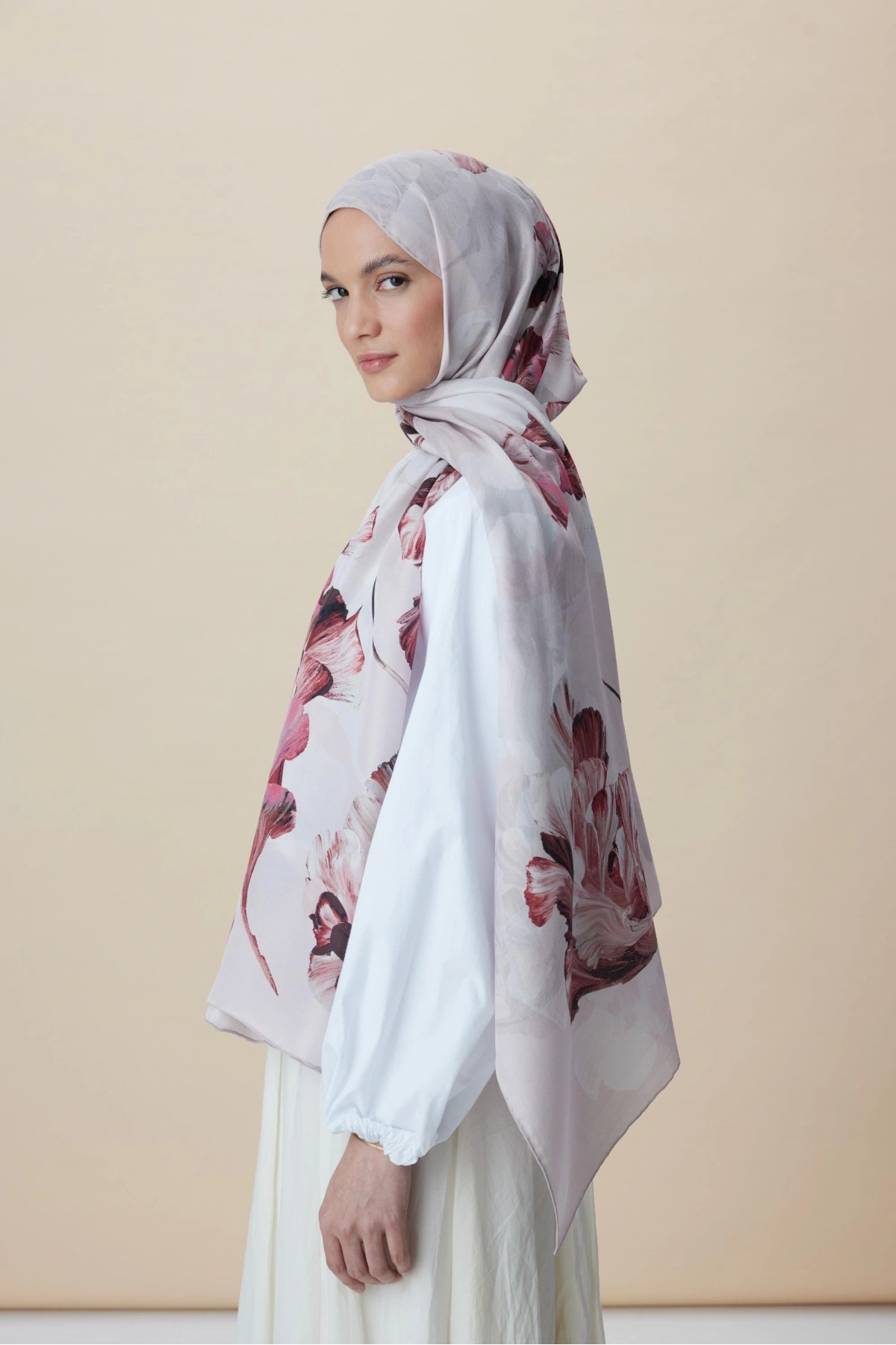 Maisa AKVA PAMUK İPEK ŞAL 70*190 CM - PUDRA PEMBE