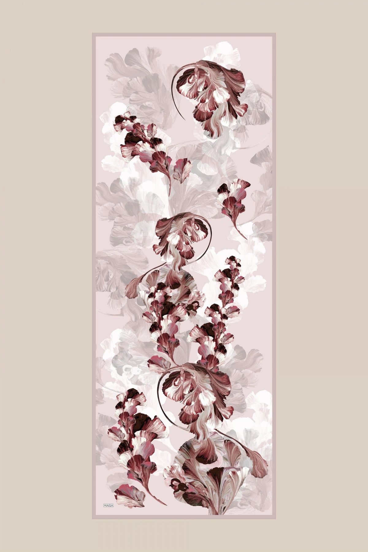 Maisa AKVA PAMUK İPEK ŞAL 70*190 CM - PUDRA PEMBE