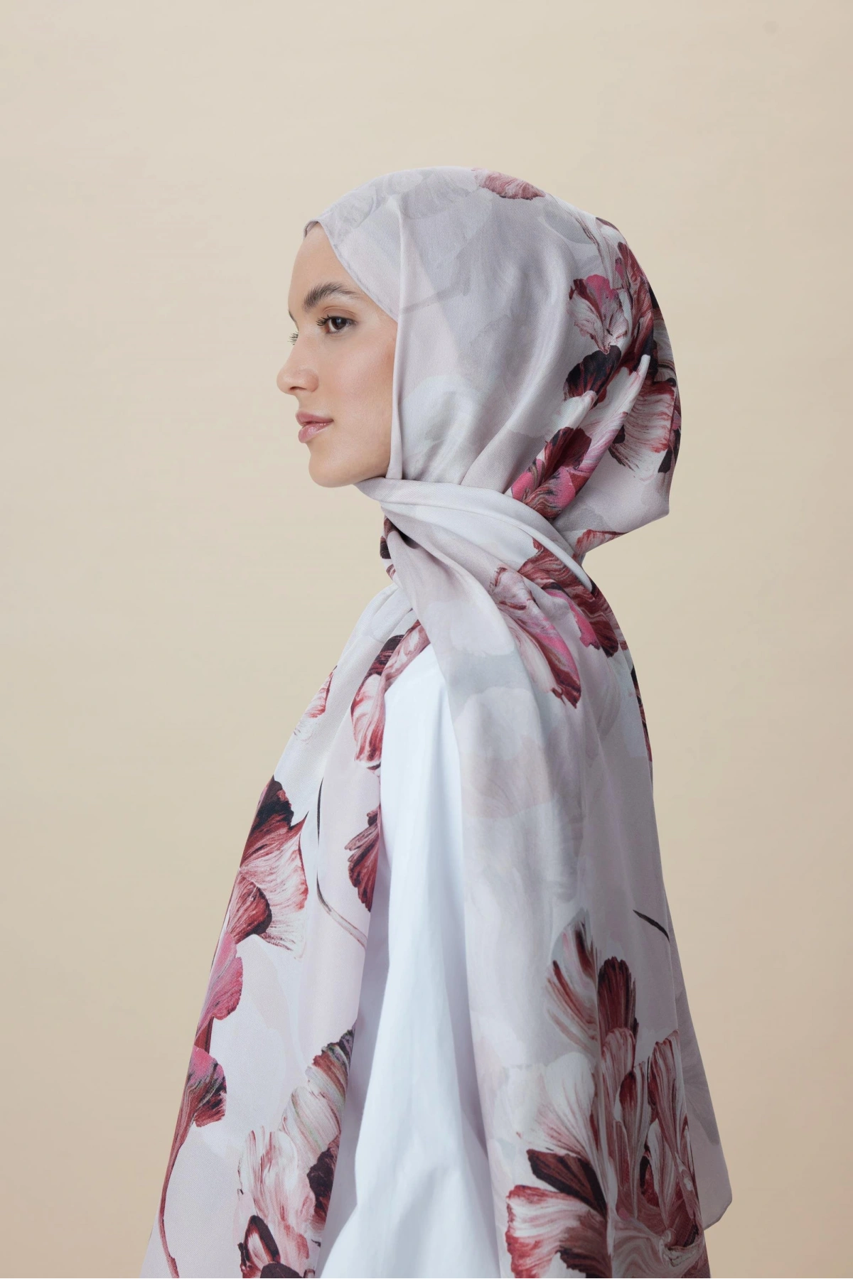 Maisa AKVA PAMUK İPEK ŞAL 70*190 CM - PUDRA PEMBE