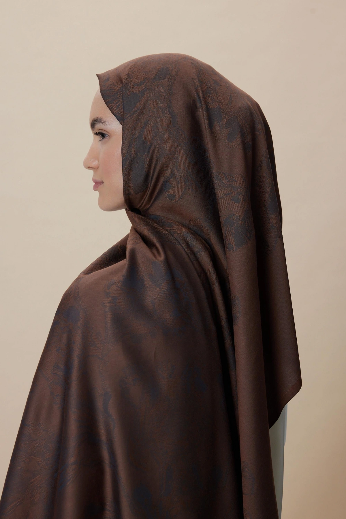 Maisa JADE MODAL İPEK JAKARLI ŞAL 70*200 CM - BAKIR