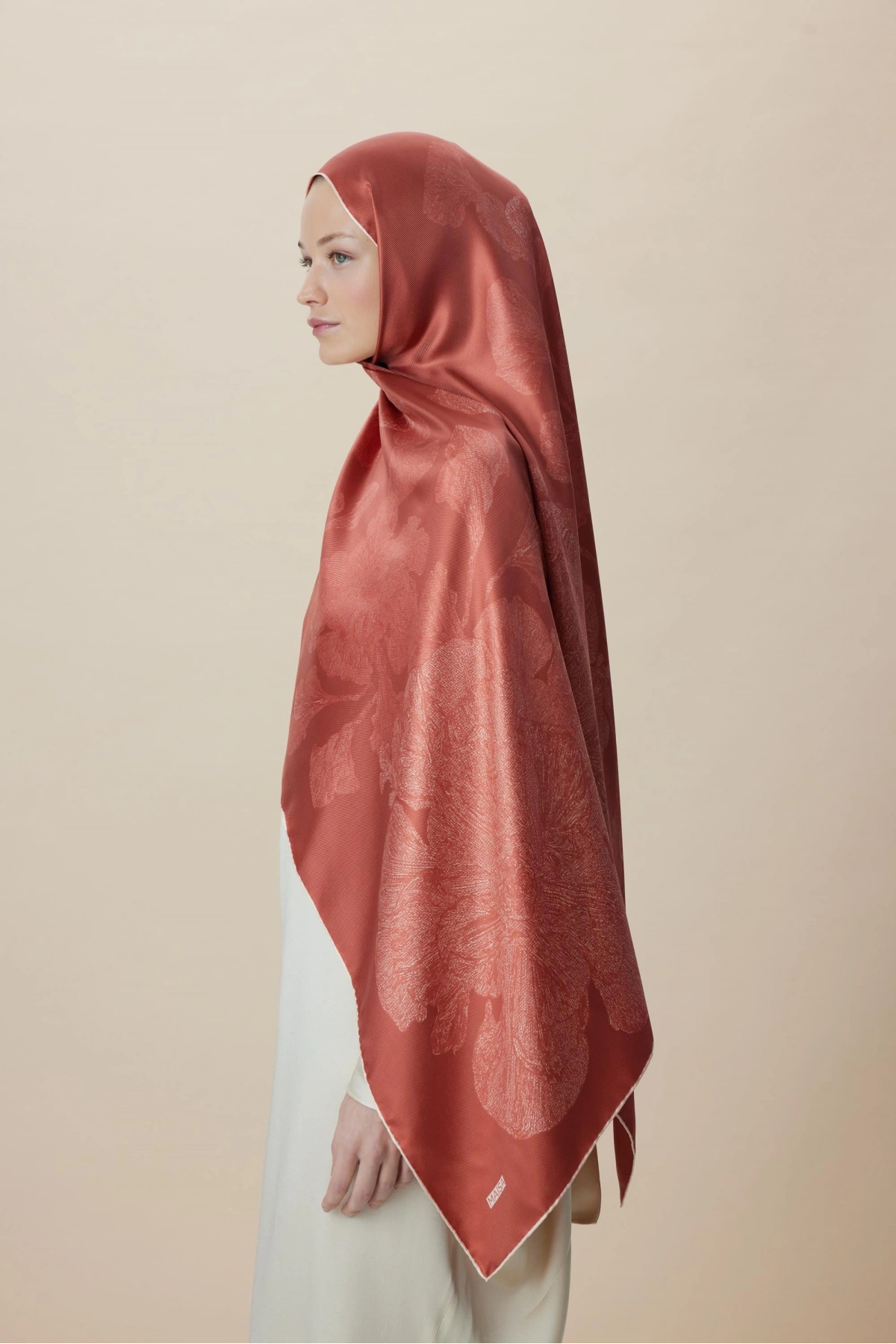 Maisa FARAH MULBERRY İPEK ŞAL 70*190 - GÜL KURUSU