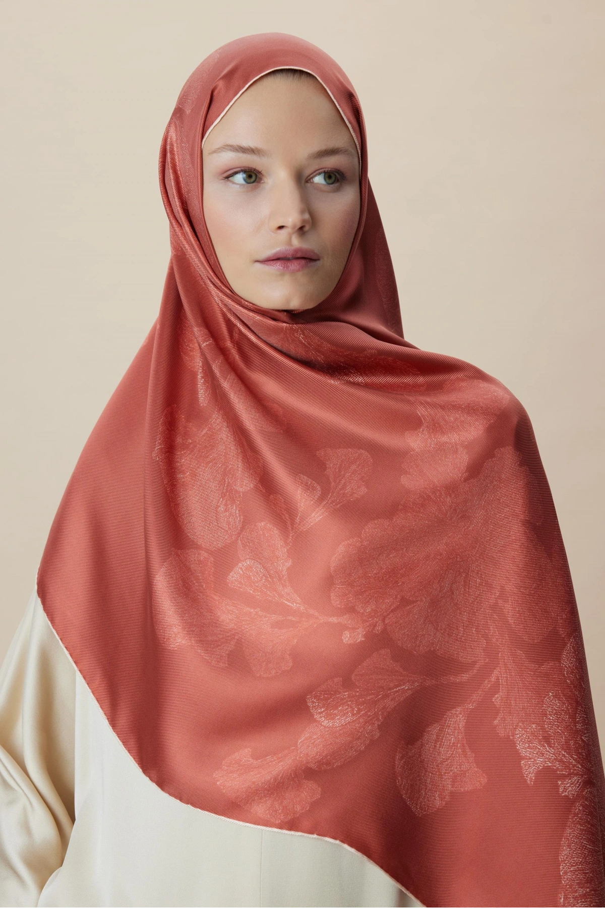 Maisa FARAH MULBERRY İPEK ŞAL 70*190 - GÜL KURUSU