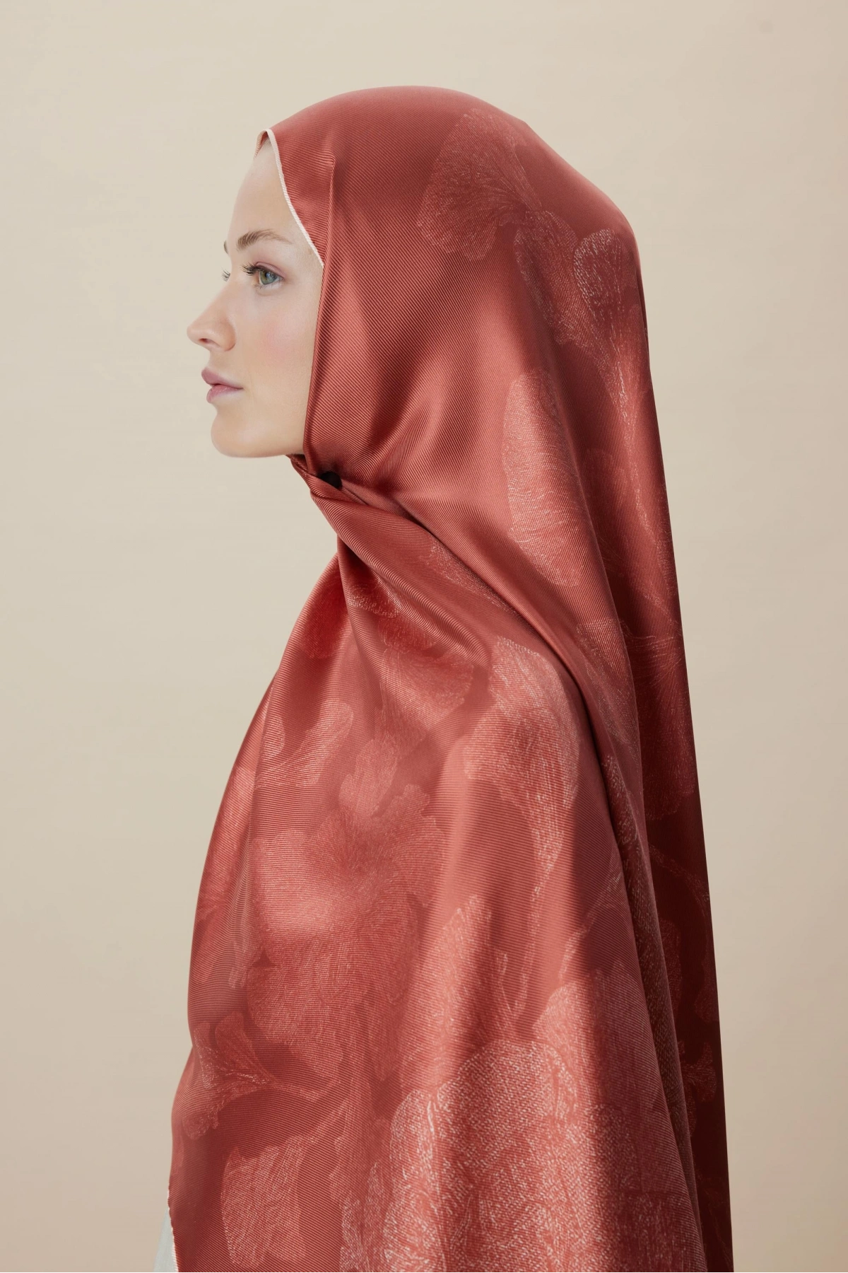 Maisa FARAH MULBERRY İPEK ŞAL 70*190 - GÜL KURUSU