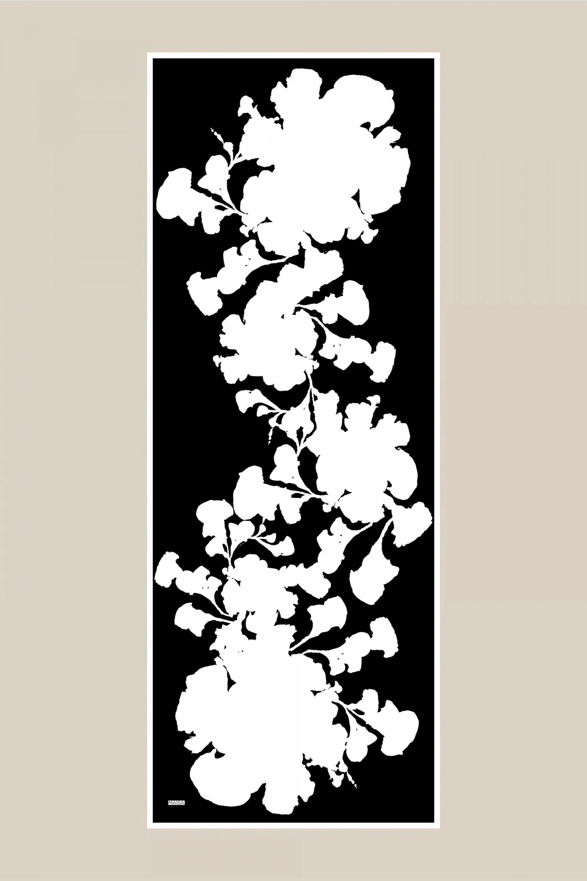 Maisa FARAH MULBERRY İPEK ŞAL 70*190 - K.BEYAZ