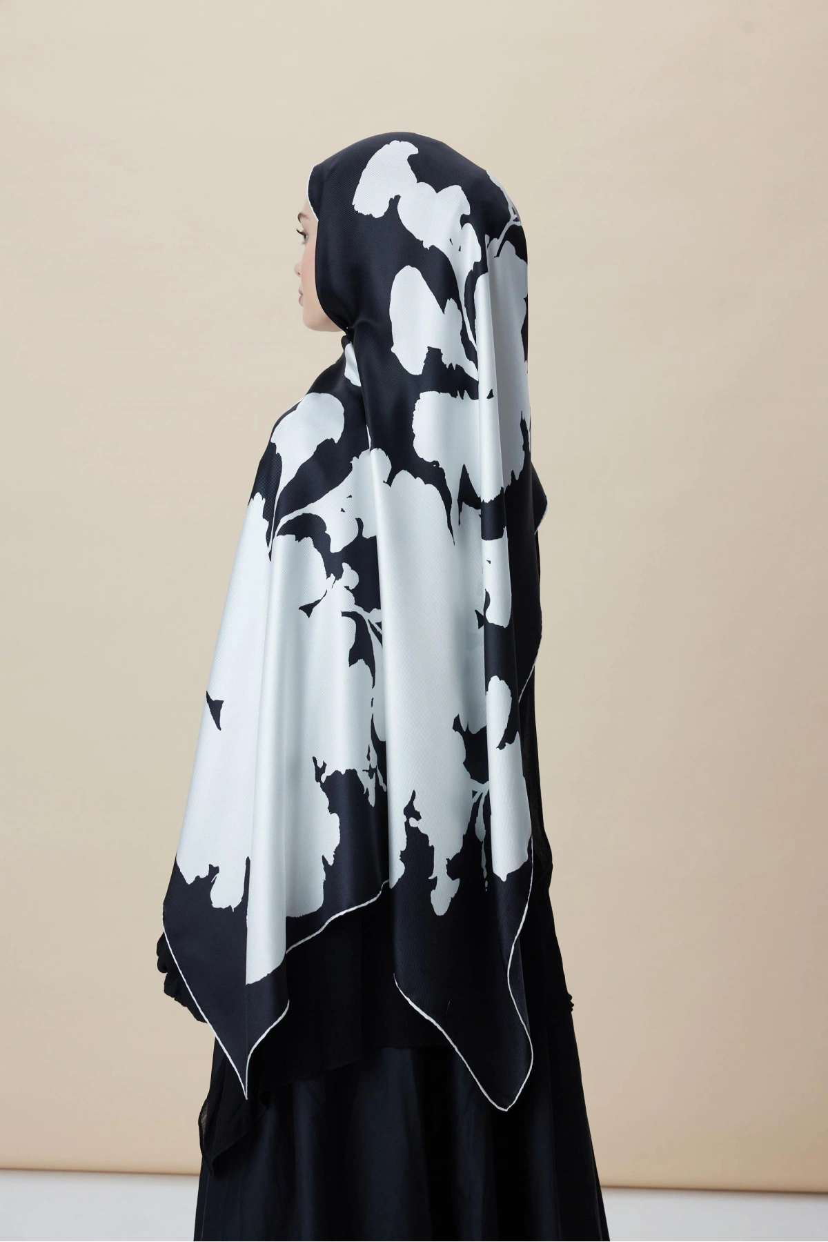 Maisa FARAH MULBERRY İPEK ŞAL 70*190 - K.BEYAZ