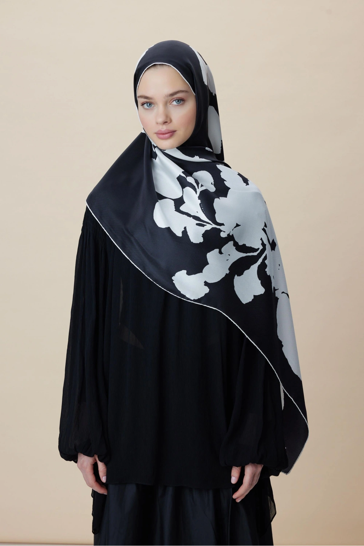 Maisa FARAH MULBERRY İPEK ŞAL 70*190 - K.BEYAZ