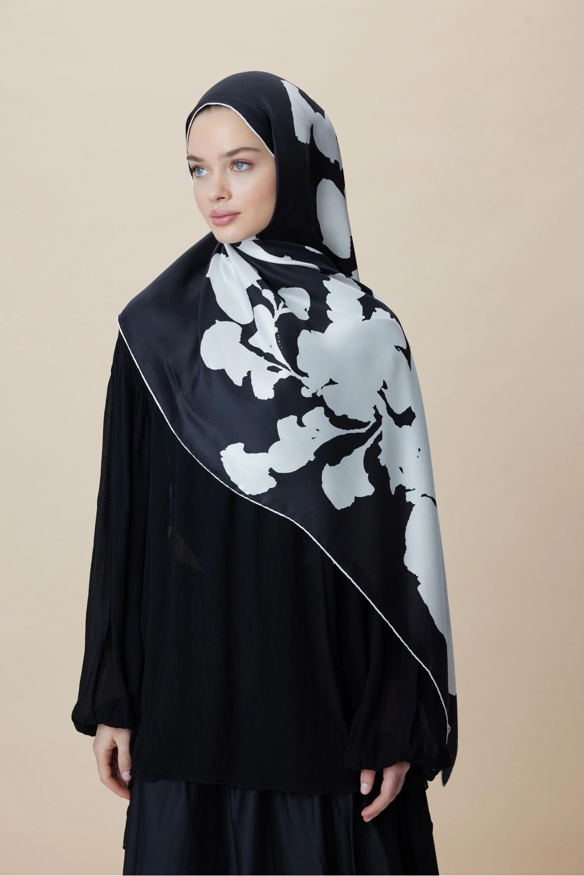 Maisa FARAH MULBERRY İPEK ŞAL 70*190 - K.BEYAZ