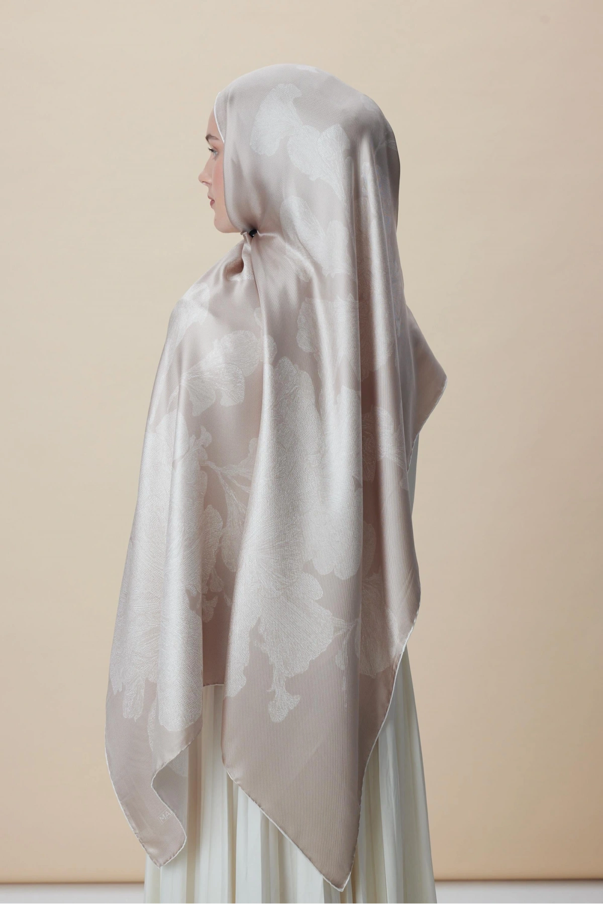 Maisa FARAH MULBERRY İPEK ŞAL 70*190 - VİZON