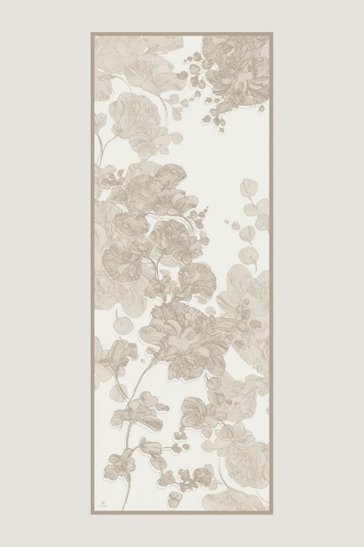 Maisa KEHRİBAR PAMUK İPEK ŞAL 70*190 CM - BEJ