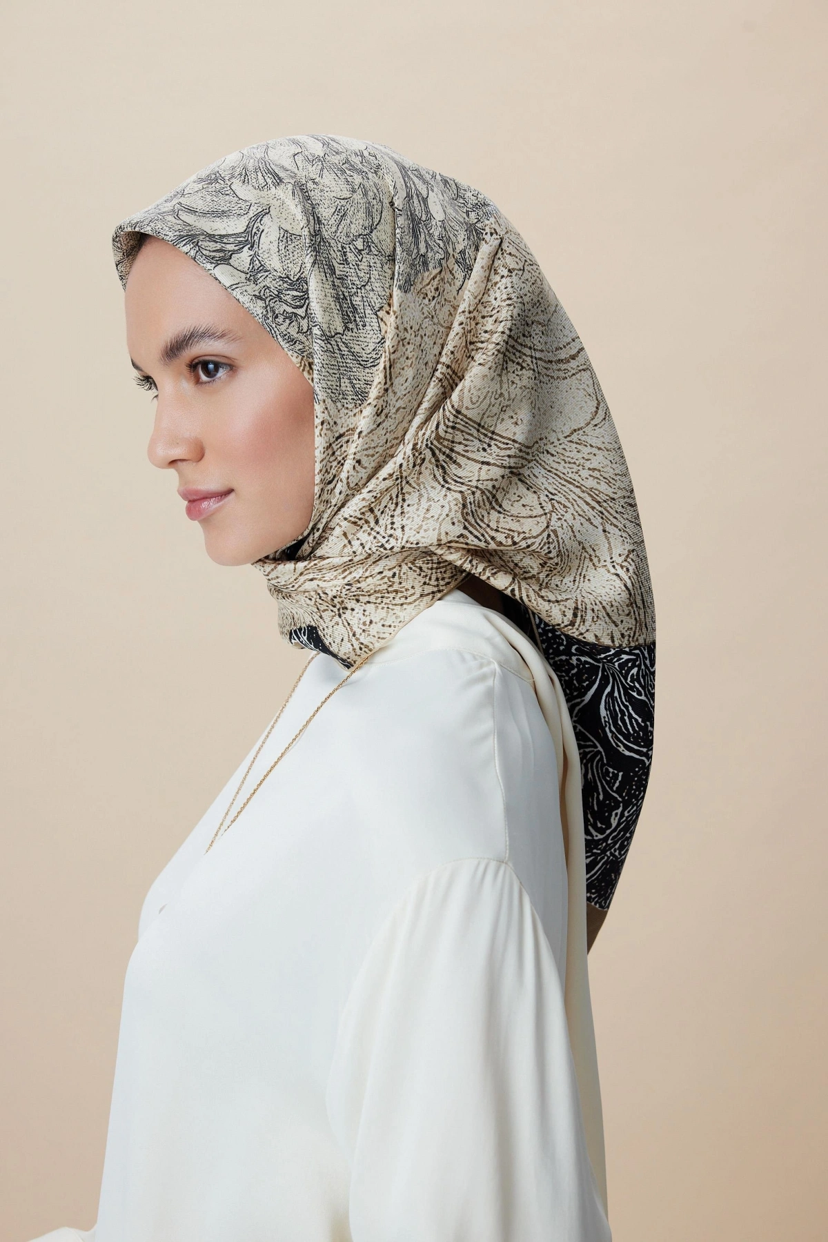 Maisa KÜN MULBERRY İPEK EŞARP 90*90 CM - HAKİ