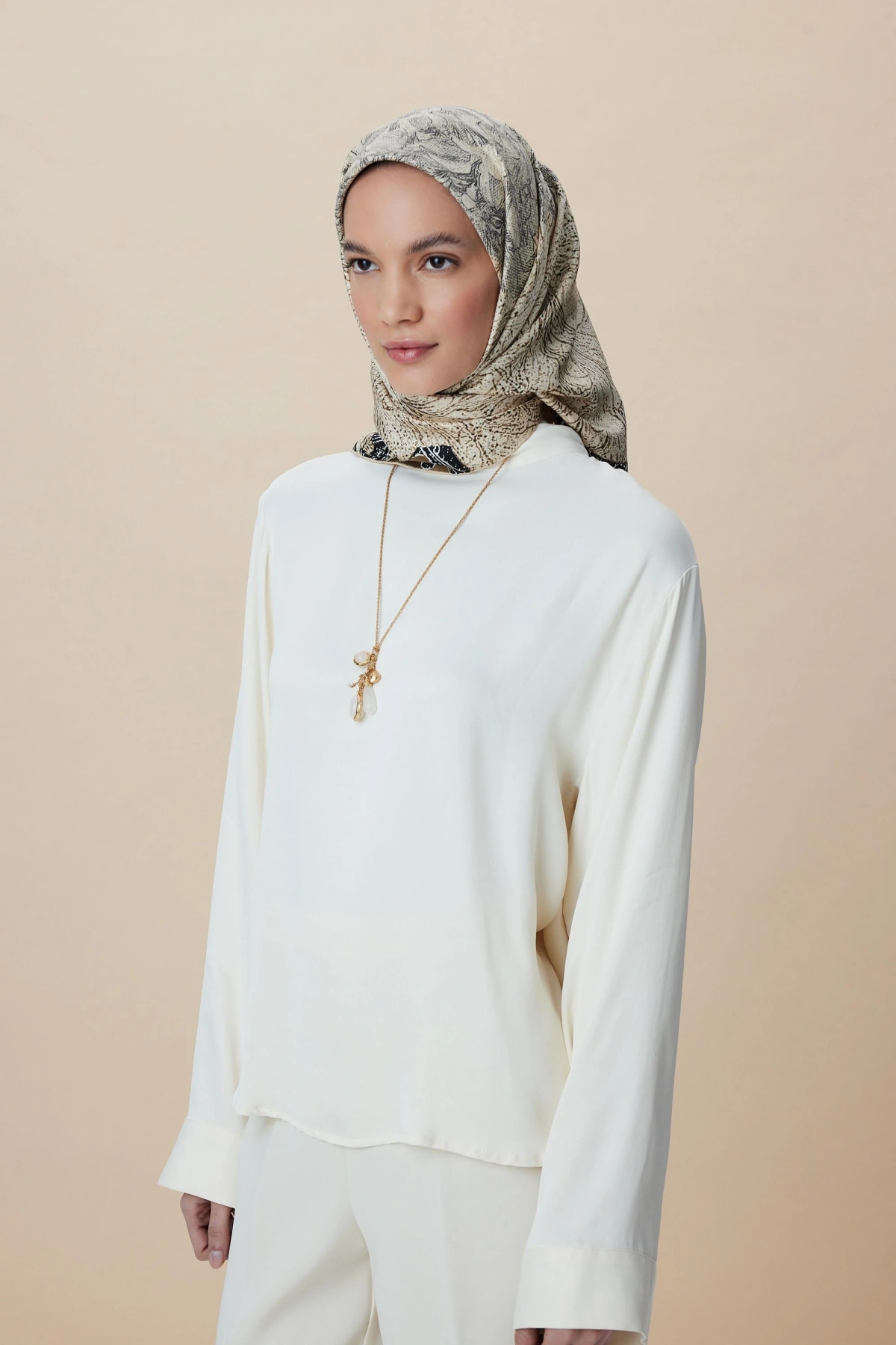 Maisa KÜN MULBERRY İPEK EŞARP 90*90 CM - HAKİ