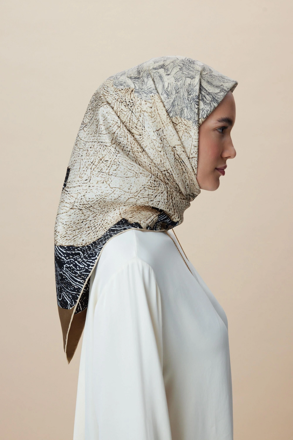 Maisa KÜN MULBERRY İPEK EŞARP 90*90 CM - HAKİ