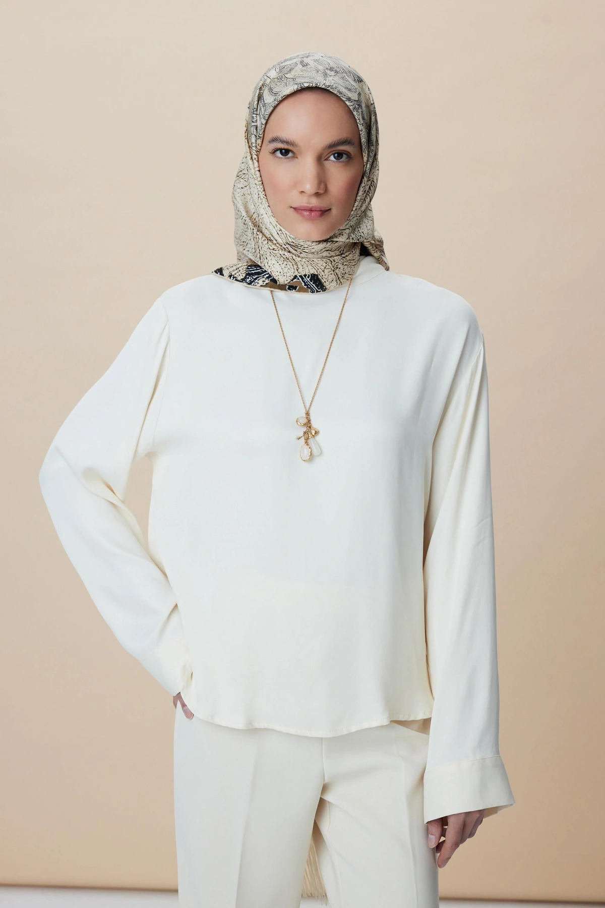 Maisa KÜN MULBERRY İPEK EŞARP 90*90 CM - HAKİ