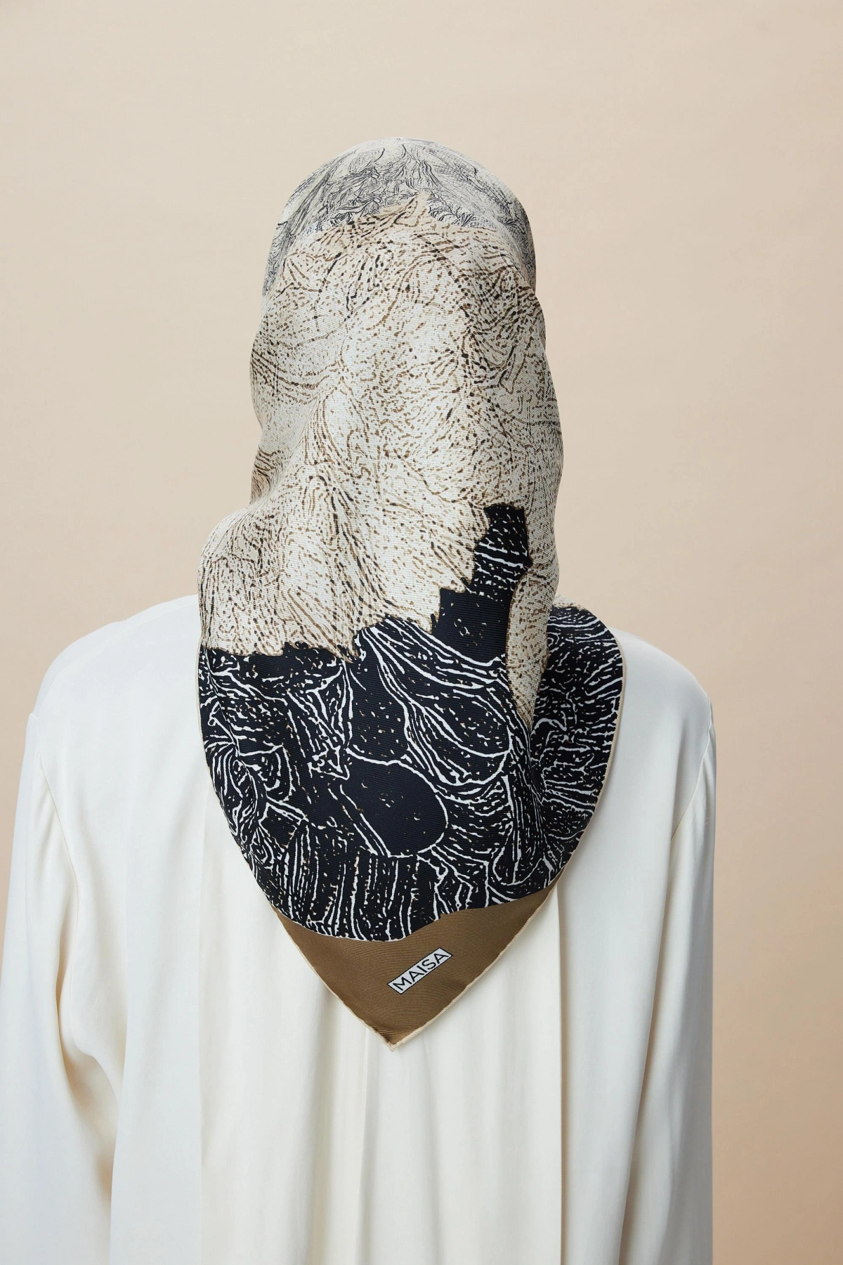 Maisa KÜN MULBERRY İPEK EŞARP 90*90 CM - HAKİ